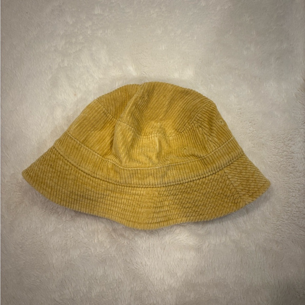 Urban Outfitters Yellow Corduroy Bucket Hat